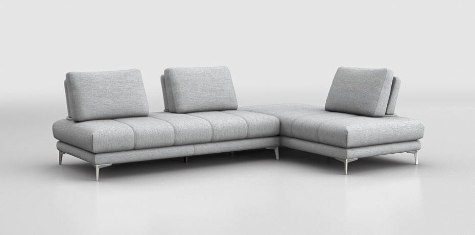 Vigarano - large corner sofa - modular backrests